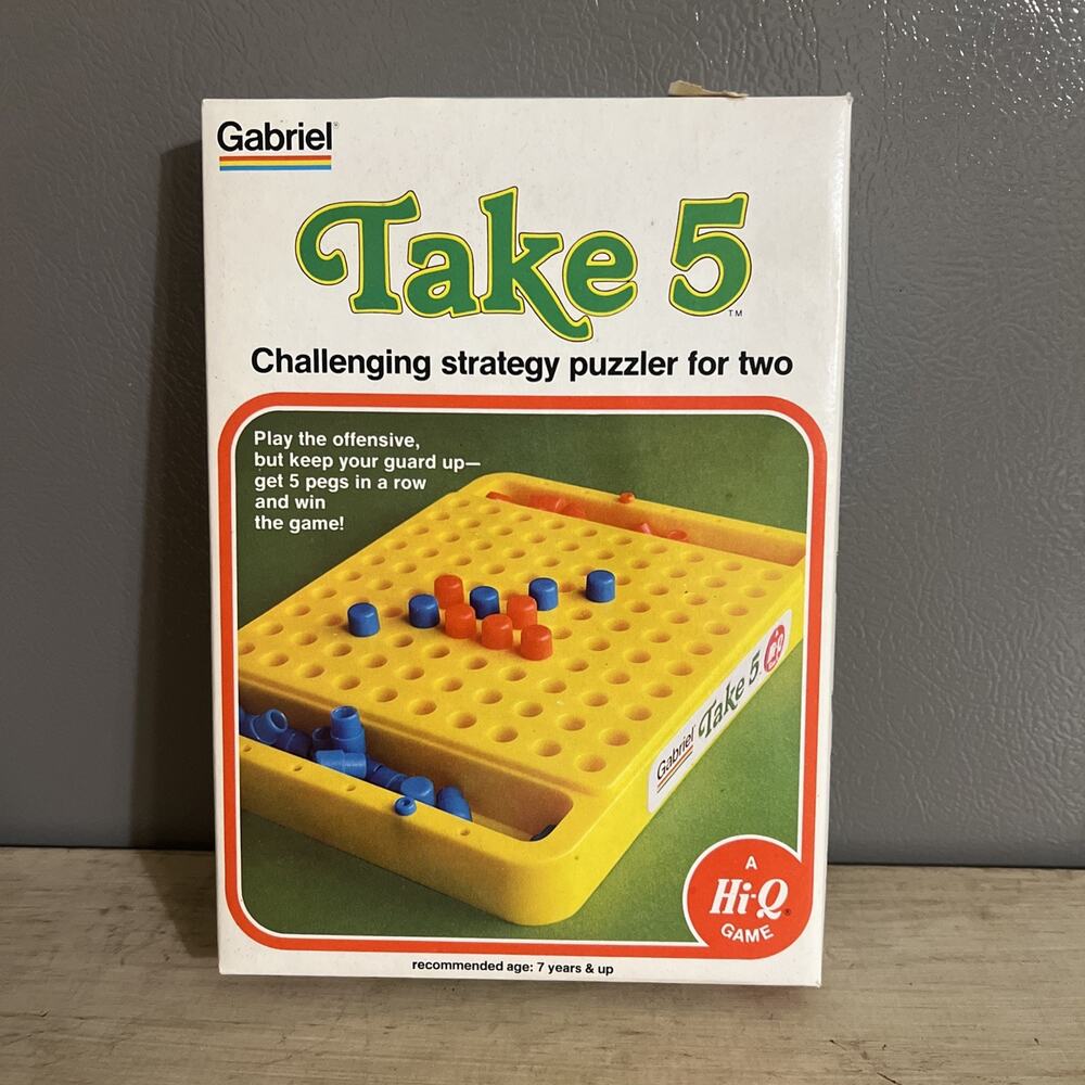 Vintage 1977 Take 5 Strategy Game Brand New In Original Sealed Box